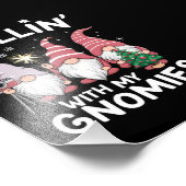 Gnome Familie Kerst Chillin Met Mijn Gnomies Foto Afdruk (Hoek)