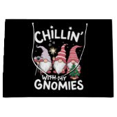 Gnome Familie Kerst Chillin Met Mijn Gnomies Groot Cadeauzakje (Voorkant)