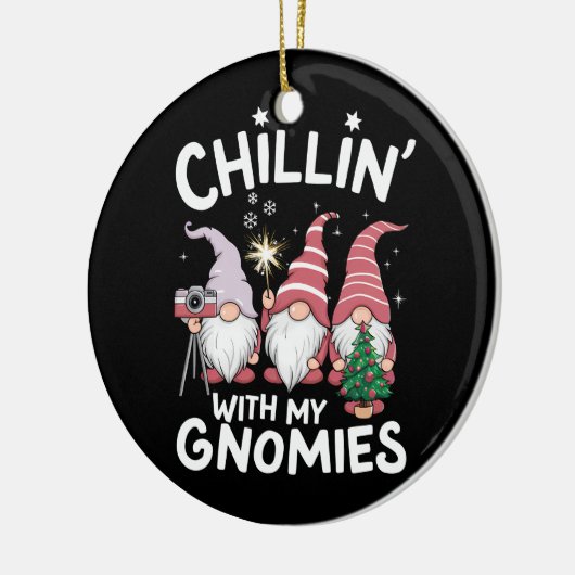 Gnome Familie Kerst Chillin Met Mijn Gnomies Keramisch Ornament (Links)