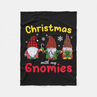 Gnome familie Kerst voor Vrouwen Mannen Gnome Love Fleece Deken