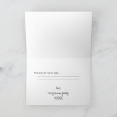 Gnome familie van vier kerstkaarten bedankkaart (Binnen)