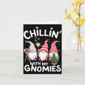 Gnome Family Christmas Chillin With My Gnomies _1  Kaart (Gele Bloem)