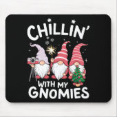 Gnome Family Christmas Chillin With My Gnomies _1  Muismat (Voorkant)