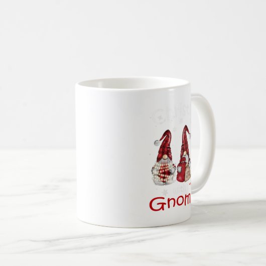 Gnome Family Christmas For Women Men - Buffalo Pla Koffiemok (Voorkant rechts)