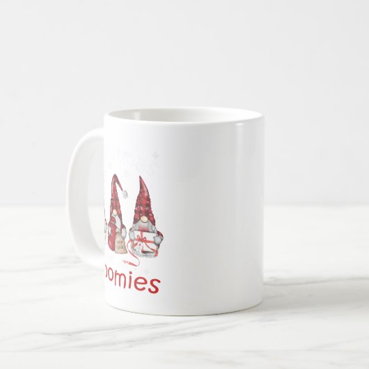 Gnome Family Christmas For Women Men - Buffalo Pla Koffiemok (Voorkant links)