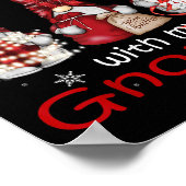 Gnome Family Christmas For Women Men - Buffalo Pla Poster (Hoek)