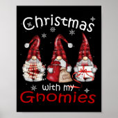 Gnome Family Christmas For Women Men - Buffalo Pla Poster (Voorkant)