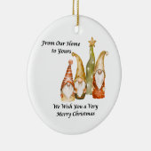 Gnome Family From Our Home to Yours on a Keramisch Ornament (Rechts)