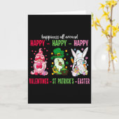 Gnome Fijne Valentijn St Patrick Pasen Geluk Kaart (Gele Bloem)