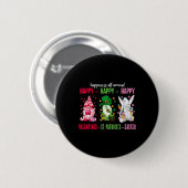 Gnome Fijne Valentijn St Patrick Pasen Geluk Ronde Button 5,7 Cm (Voorkant /achterkant)