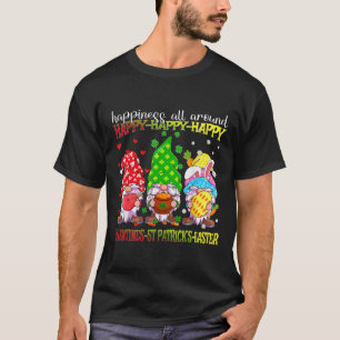 Gnome Fijne Valentijnsdag St Patrick Pasen Geluk T-shirt