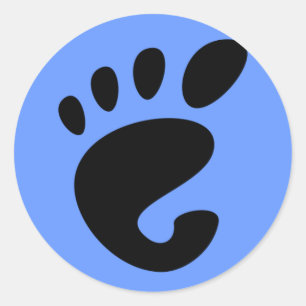 GNOME Footprint Logo Sticker