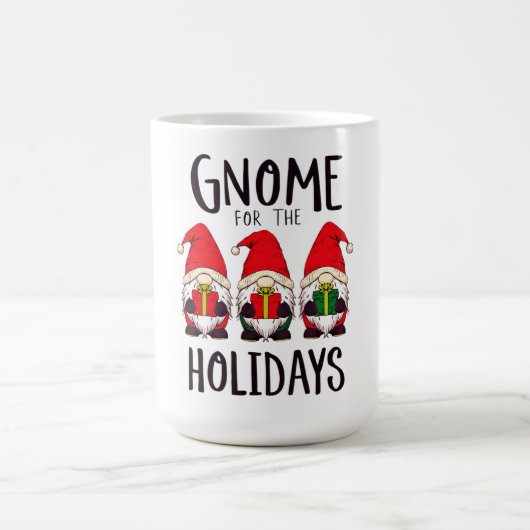 Gnome for the Holidays Christmas Mug Koffiemok (Center)