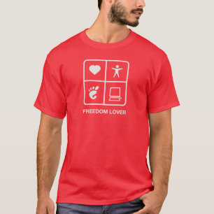 GNOME Freedom Lover Mannen T-Shirt