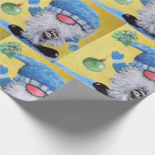 Gnome & fret Kerst inpakpapier (Hoek)