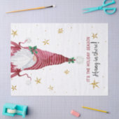 Gnome Funny Kerstmis Vakantie Seizoen Sneeuwvlokke Tissuepapier (Craft)