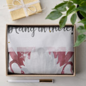 Gnome Funny Kerstmis Vakantie Seizoen Sneeuwvlokke Tissuepapier (Geschenk)