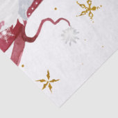 Gnome Funny Kerstmis Vakantie Seizoen Sneeuwvlokke Tissuepapier (Detail)