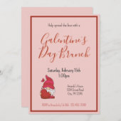 Gnome Galentines Day Brunch Uitnodiging (Voorkant / Achterkant)