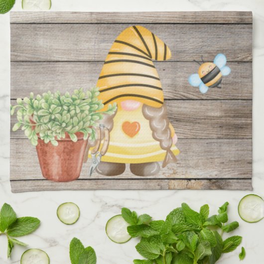 Gnome, Garden Gnome Theedoek (Gevouwen)