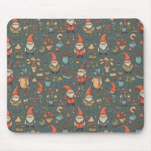 Gnome Garden Mousepad Muismat (Voorkant)