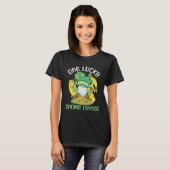 Gnome Gardening St Patricks Day Lucky Garden Dwarf T-shirt (Voorkant volledig)