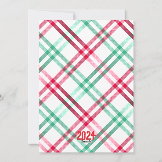 Gnome geïnspireerde kerstkaarten feestdagenkaart (Achterkant)