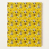 Gnome Gele Zonnebloemen Honing Gepersonaliseerd Planner (Achterkant)