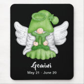 Gnome Gemini Astrology Sign Angel Muismat (Voorkant)