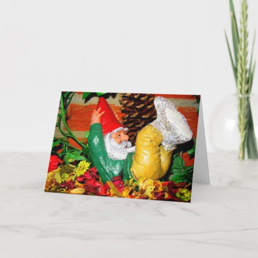 Gnome Giggles-Wenskaart Kaart (Voorkant)