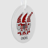 Gnome Gnoel-kerstversiering Ornament (voorkant)