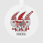 Gnome Gnoel-kerstversiering Ornament (achterkant)