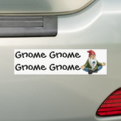 Gnome, Gnome, Gnome.. Bumpersticker (Op auto)