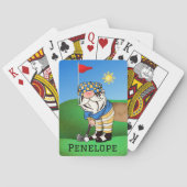 Gnome Golf Monogram Klassieke het Spelen Kaarten (Achterkant)