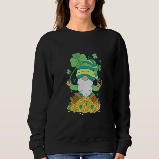 Gnome goud St Patrick groen Trui (Voorkant)