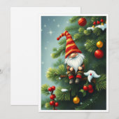 Gnome Grappig Trendy Whimsical Fantasie Geen foto Feestdagenkaart (Voorkant / Achterkant)