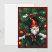 Gnome Grappig Trendy Whimsisch Fantasie Geen foto Feestdagenkaart (Voorkant / Achterkant)