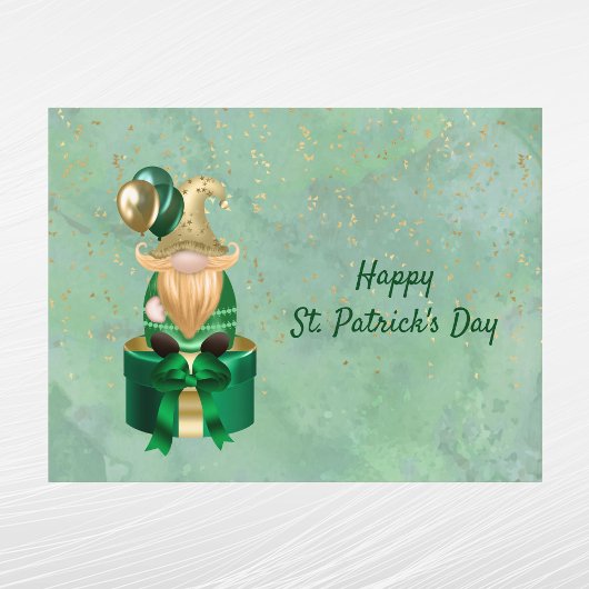 Gnome Green Gold Package St Patricks Day Feestdagenkaart