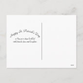 Gnome Green Gold Shamrock Beer St Patricks Day Feestdagenkaart (Achterkant)