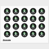 Gnome Green Ribbon Mental Health Awareness Warrior Ronde Sticker (Vel)