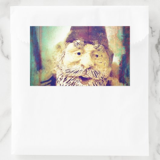 Gnome Grunge Rechthoekige Sticker (Tas)
