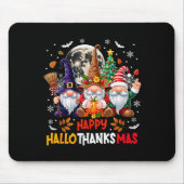 Gnome Hallothanksmas Halloween Thanksgiving Christ Muismat (Voorkant)