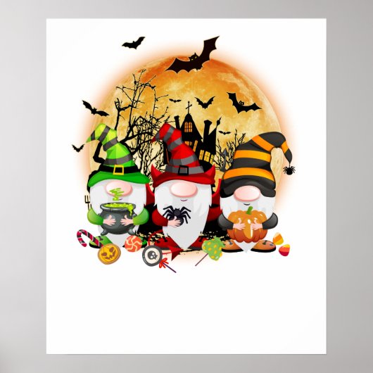 gnome halloween poster (Voorkant)