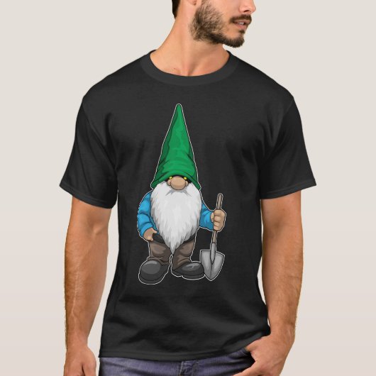 Gnome Halloween Shovel T-shirt (Voorkant)