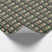 Gnome Hangs rond Succulents Cadeaupapier (Hoek)