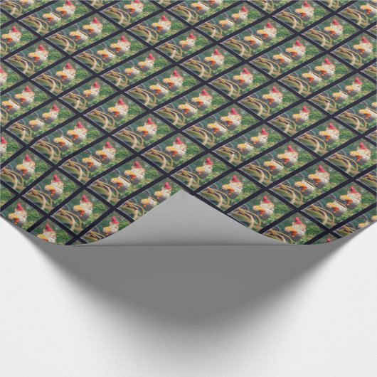 Gnome Hangs rond Succulents Cadeaupapier (Hoek)