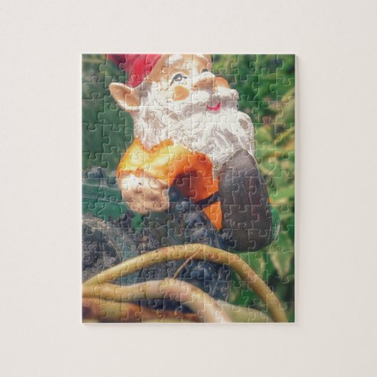Gnome Hangs rond Succulents Legpuzzel (Verticaal)