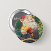 Gnome Hangs rond Succulents Ronde Button 5,7 Cm (Voorkant /achterkant)