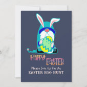 Gnome Happy Easter Egg Hunt Kaart (Voorkant)