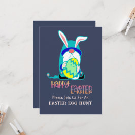 Gnome Happy Easter Egg Hunt Kaart